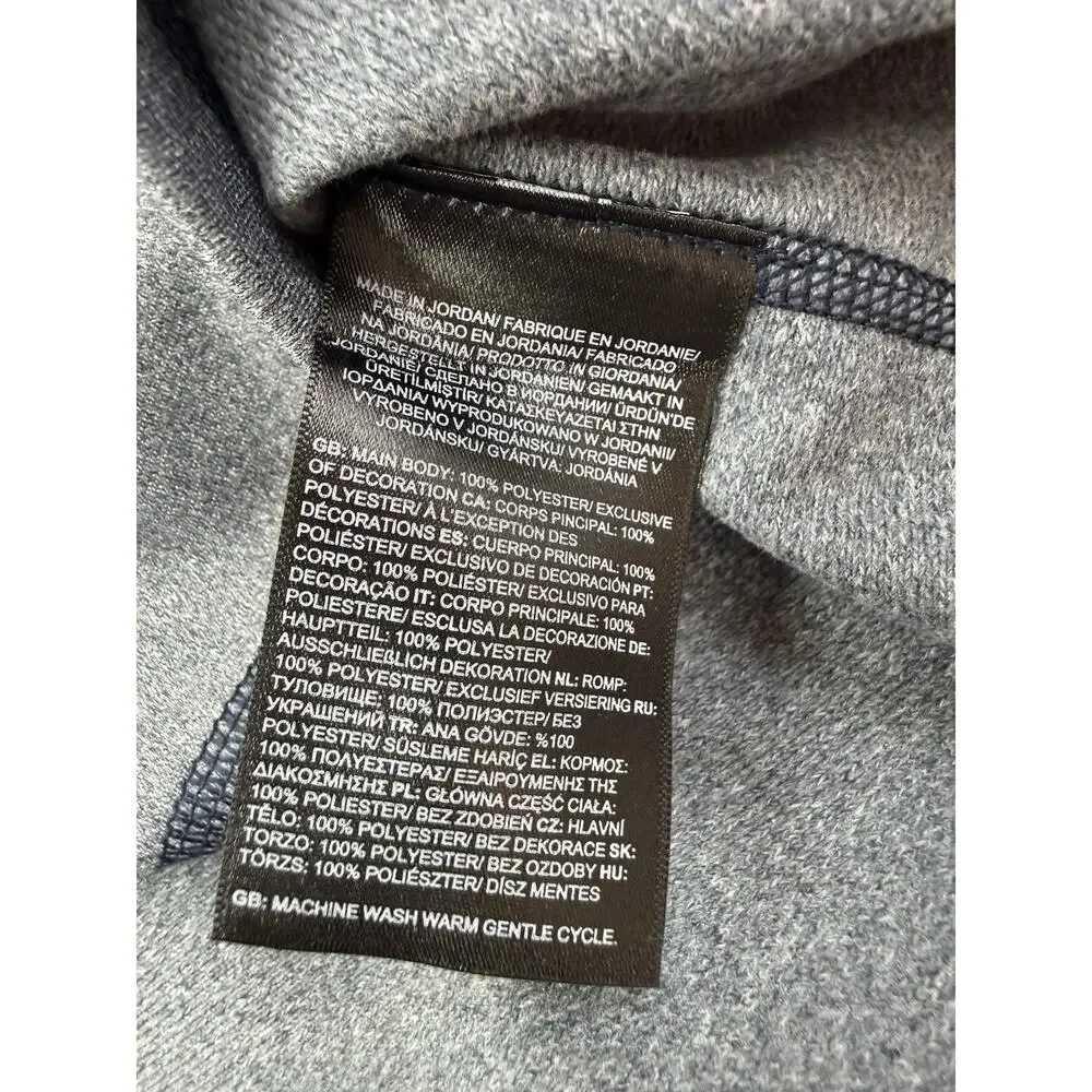 The North Face Mens M Eberl 1/4 Zip Pullover Gray Performance Fleece Jacket
